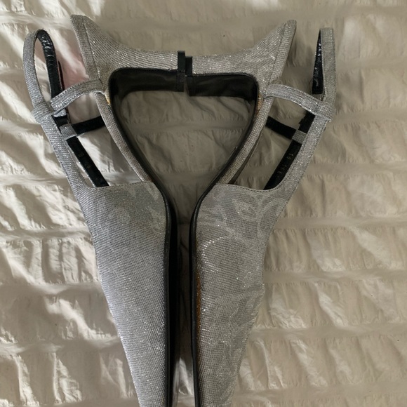 Browns couture silver women’s sling backs size 8.5 - Picture 12 of 14